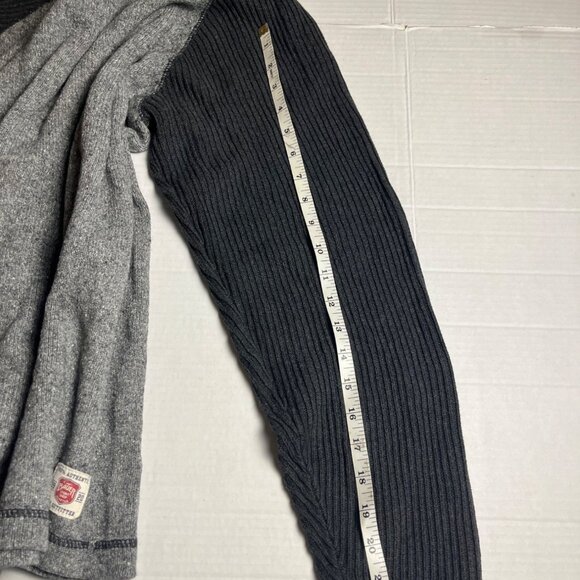 Eddie Bauer Mens XL Lambs Wool Blend Sweater Casual Outdoor Style Gray & Black - Picture 10 of 10